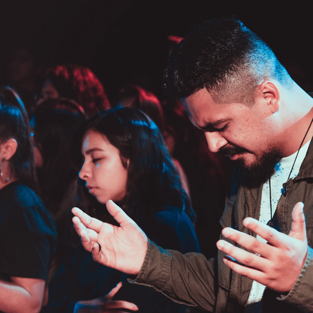 A man and woman praying