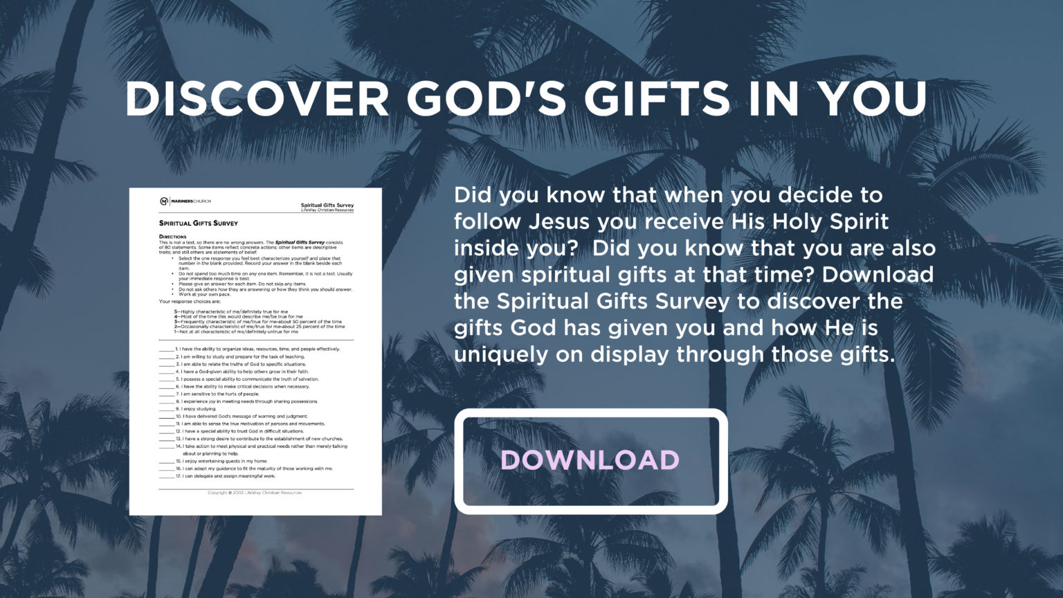 Spiritual Gifts Survey