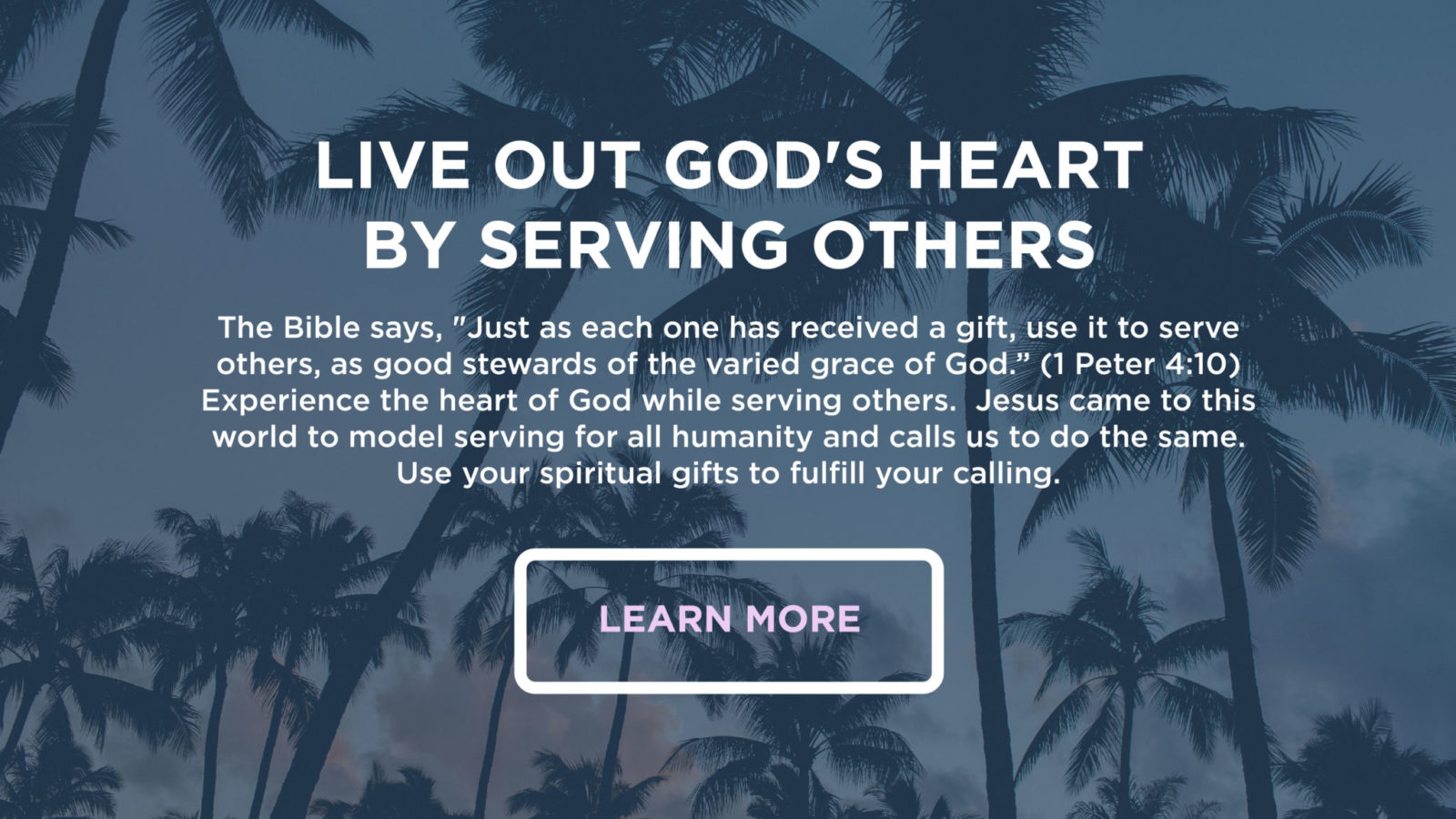 Caption: Live Out God's Heart By Serving Others, volunteer at Mariners